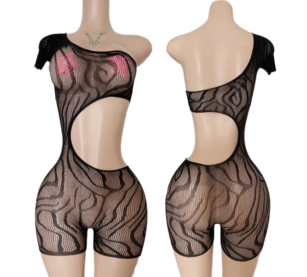 1-Piece Midnight Temptation Sheer